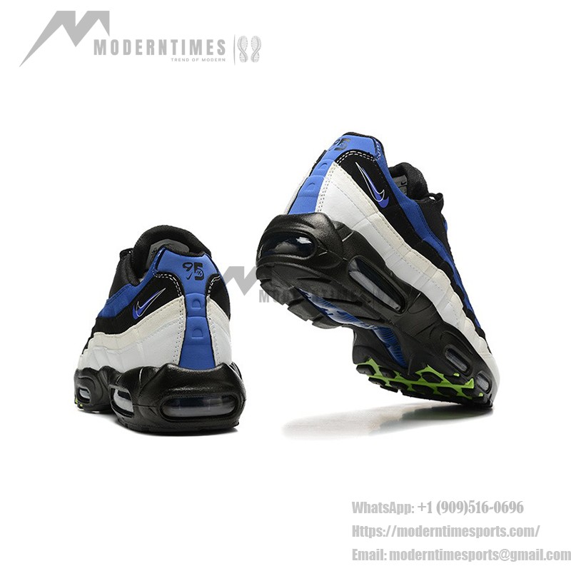 Nike Air Max 95 DQ0268-001 Black-Blue Gradient Sneakers with Air Cushion Technology