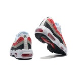 Nike Air Max 95 DQ3430-001 White-Red Grey Gradient Sneakers with Air Cushion Comfort