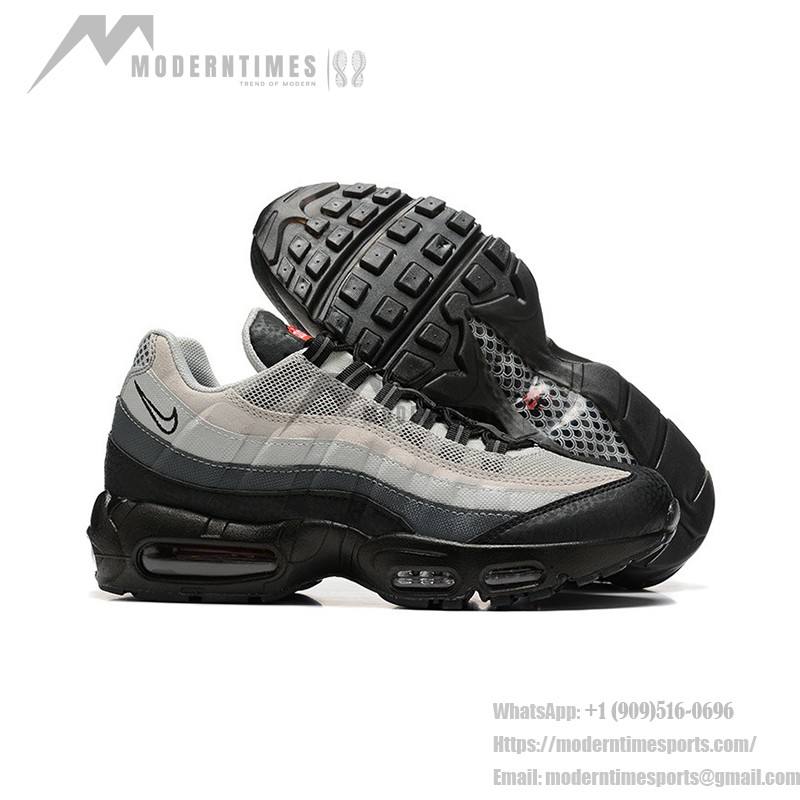 Nike Air Max 95 DQ3979-001 Schwarz-Graue Gradient Sneaker mit Luftkissen-Technologie