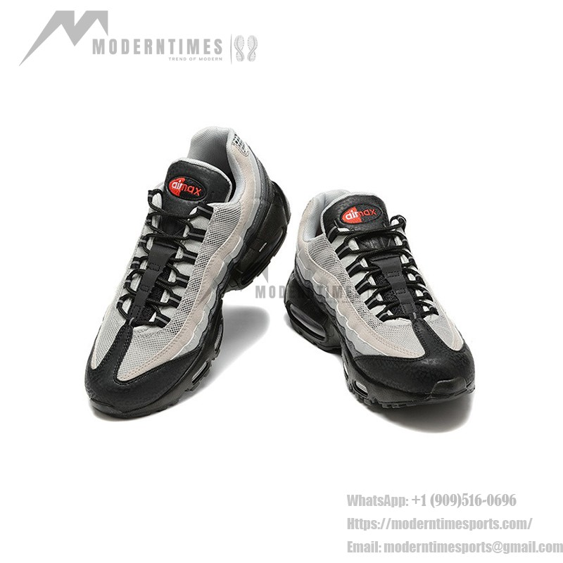 Nike Air Max 95 DQ3979-001 Black-Grey Gradient Sneakers with Air Cushion Technology