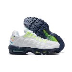 Nike Air Max 95 DX1819-100 White-Neon Green Multicolor Sneakers with Air Cushion Technology