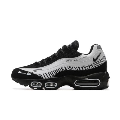 Nike Air Max 95 DX4615-100 Men’s Air Cushion Sneakers Classic Retro Design Comfortable Shock Absorption Suitable for Daily Wear