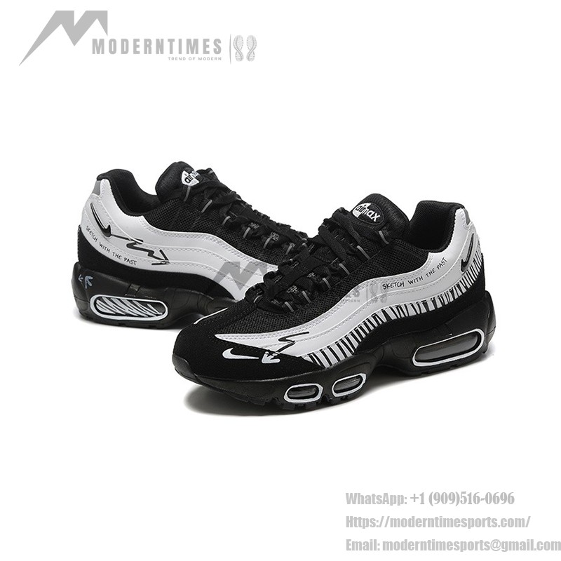 Nike Air Max 95 DX4615-100 Men’s Air Cushion Sneakers Classic Retro Design