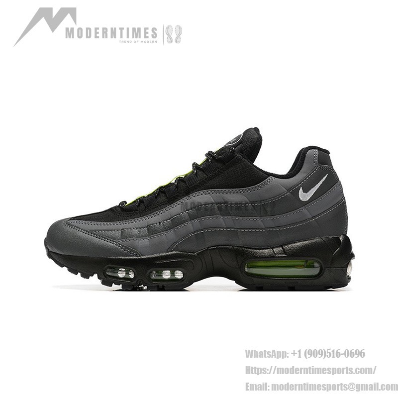 Nike Air Max 95 DZ4496-001 Black-Grey Neon Green Sneakers with Air Cushion Comfort