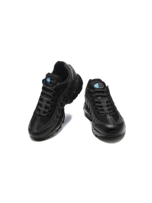 Nike Air Max 95 'Black Dark Marina Reflective' DZ4511-001 メンズ エアクッション スニーカー – 反射ディテール付きのアイコニックなレトロデザインでスタイリッシュな快適さ