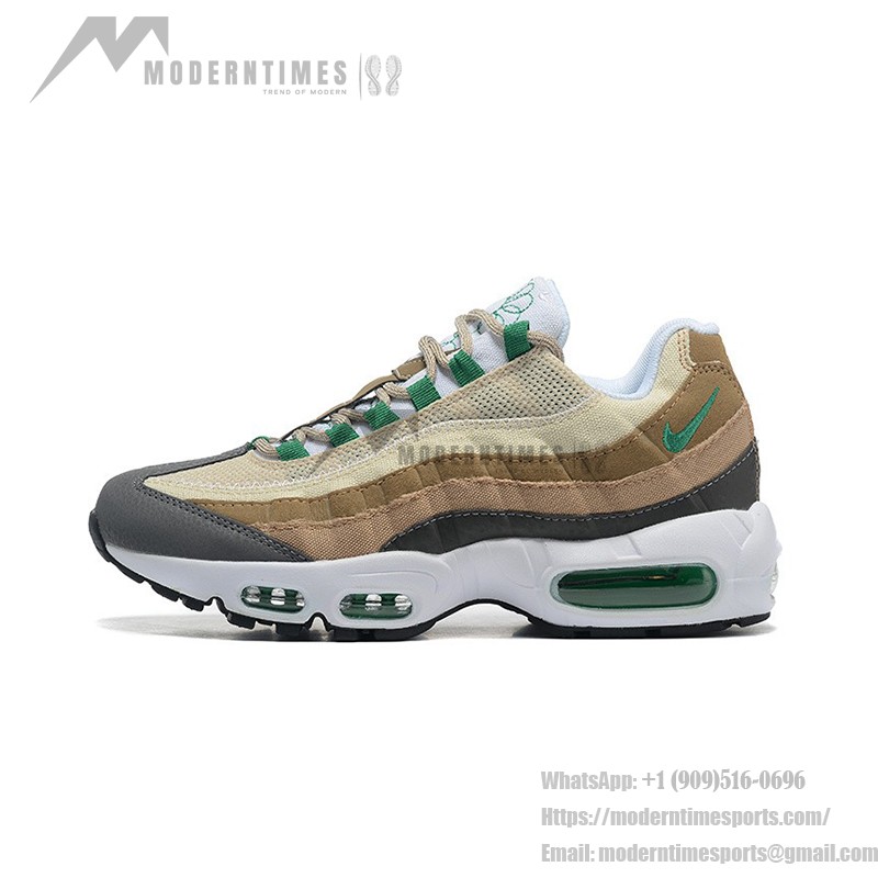 Nike Air Max 95 DV3450-300 Earth Day Brown-Green Sneakers with Air Cushion Comfort