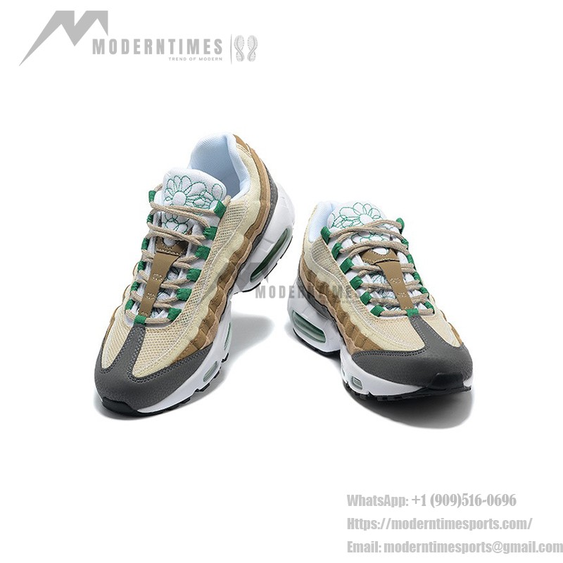 Nike Air Max 95 DV3450-300 Earth Day Brown-Green Sneakers with Air Cushion Comfort