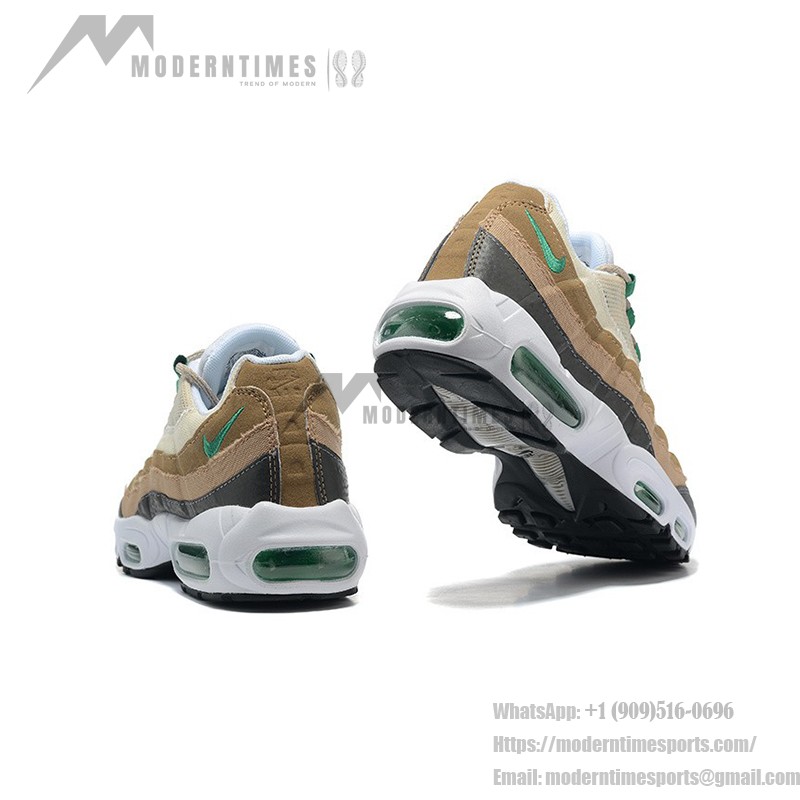 Nike Air Max 95 DV3450-300 Earth Day Brown-Green Sneakers with Air Cushion Comfort