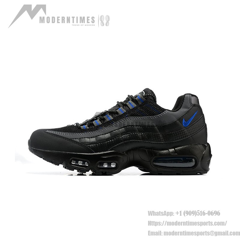 Nike Air Max 95 Essential DM9104-001 Black-Blue Sneakers with Air Cushion Comfort