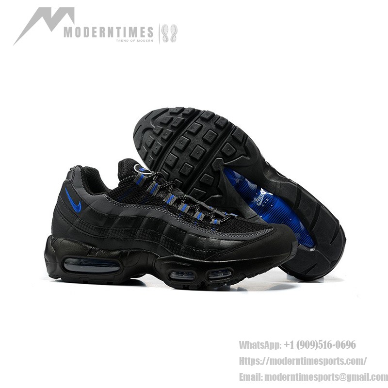 Nike Air Max 95 Essential DM9104-001 Black-Blue Sneakers with Air Cushion Comfort