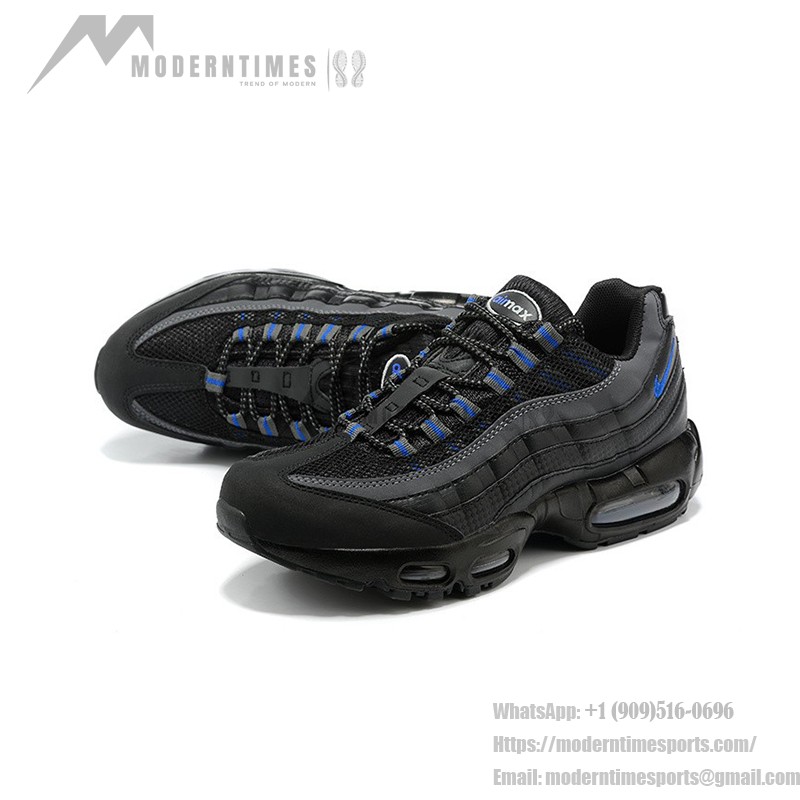 Nike Air Max 95 Essential DM9104-001 Black-Blue Sneakers with Air Cushion Comfort