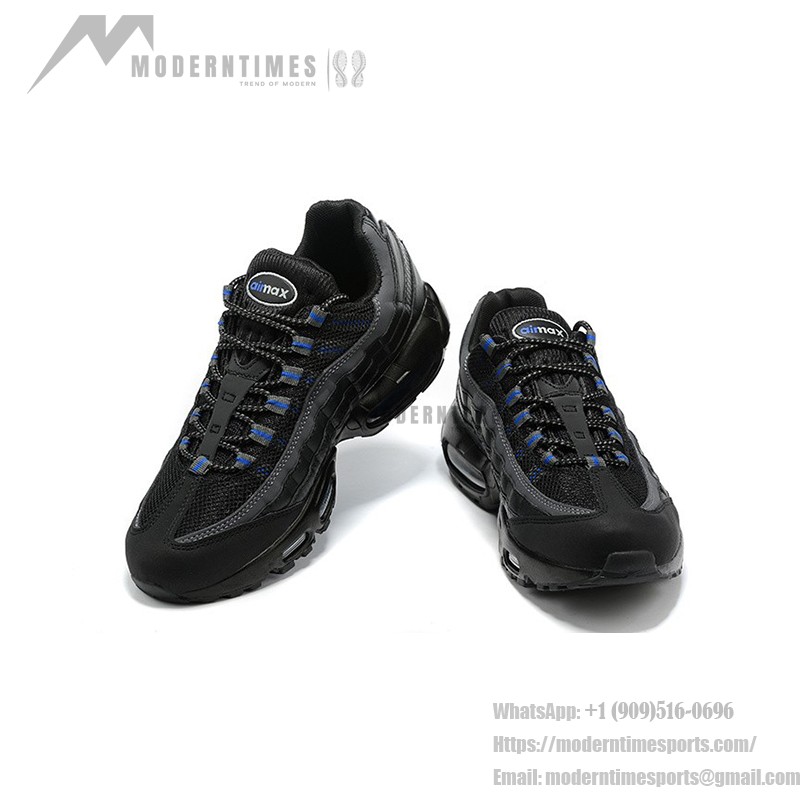 Nike Air Max 95 Essential DM9104-001 Black-Blue Sneakers with Air Cushion Comfort