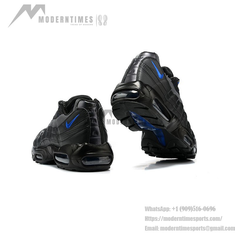 Nike Air Max 95 Essential DM9104-001 Black-Blue Sneakers with Air Cushion Comfort