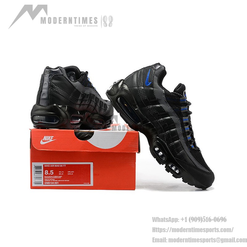 Nike Air Max 95 Essential DM9104-001 Schwarz-Blau Sneaker mit Luftkissenkomfort