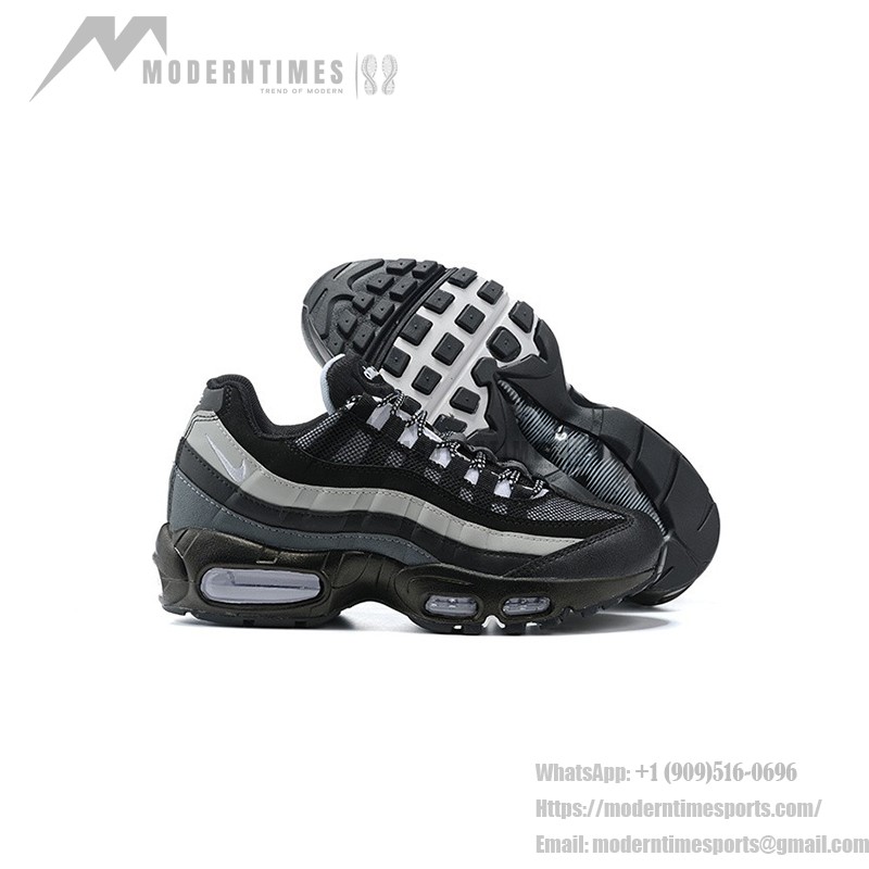 Nike Air Max 95 Essential CT1805-001 ブラック＆スモークグレー スニーカー 側面図