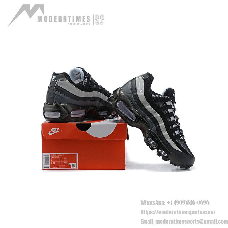 Nike Air Max 95 Essential CT1805-001 ブラック＆スモークグレー スニーカー 側面図