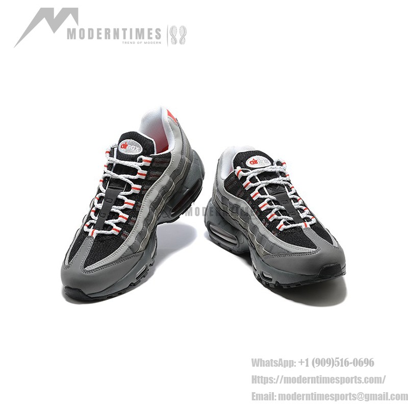 Nike Air Max 95 Essential CI3705-600 Gray and Red Sneakers