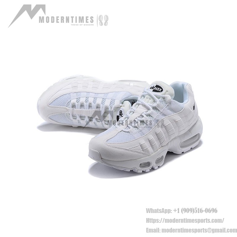 Nike Air Max 95 Essential CK7070-100 ホワイト＆ブラック スニーカー 側面図