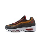 Nike Air Max 95 Essential CT1805-200 Yukon Brown and Red Sneakers Side View