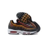 Nike Air Max 95 Essential CT1805-200 Yukon Brown and Red Sneakers Side View