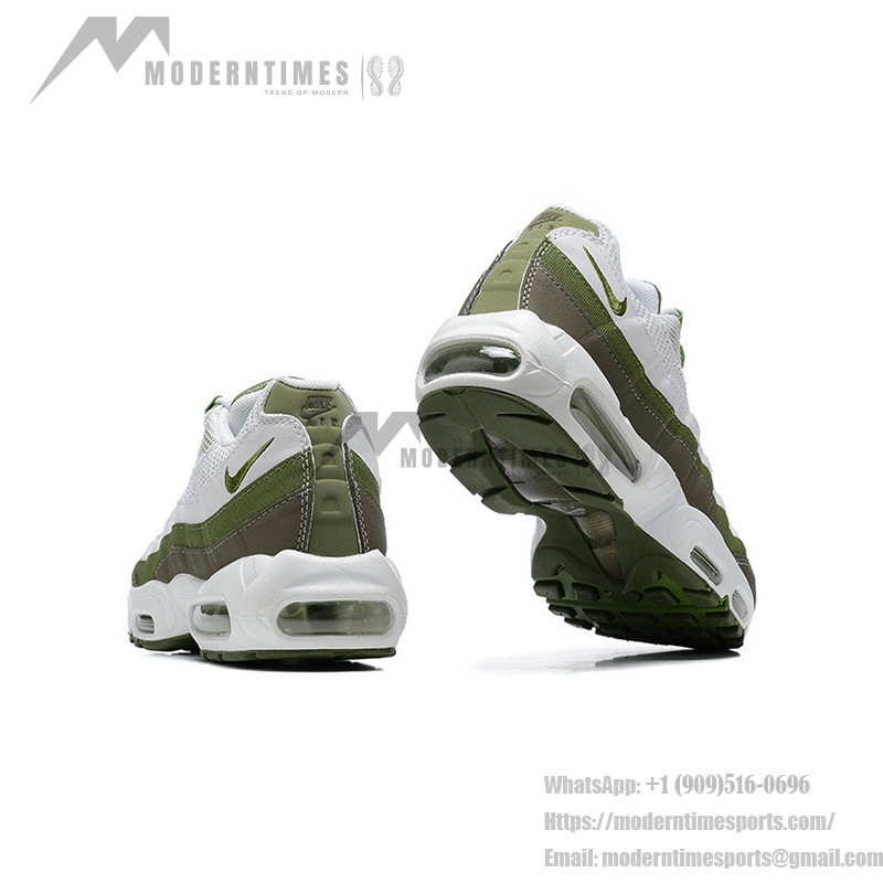 Nike Air Max 95 'White Oil Green' FD0780-100 Herren-Sneaker – Ikonischer Komfort und stilvolle grüne Akzente