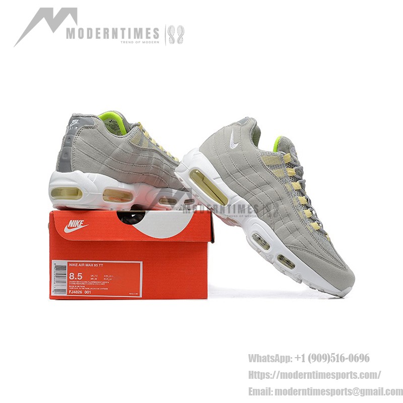 Nike Air Max 95 Next Nature 'Light Smoke Grey Pale Vanilla' Eco-Friendly Running Shoes for Men