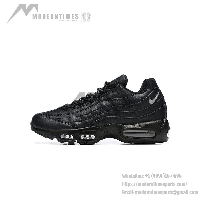 Nike Air Max 95 Essential 'Triple Black 20/23' Men's Running Shoes with Air Cushion Technology