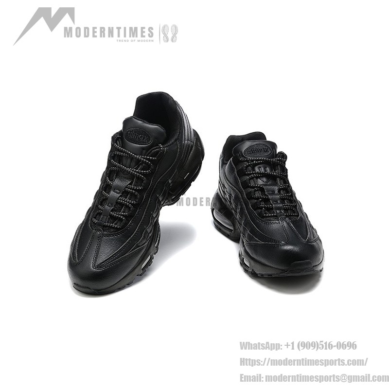 Nike Air Max 95 Essential 'Triple Black 20/23' Men's Running Shoes with Air Cushion Technology