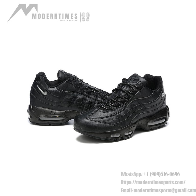 Nike Air Max 95 Essential 'Triple Black 20/23' Men's Running Shoes with Air Cushion Technology