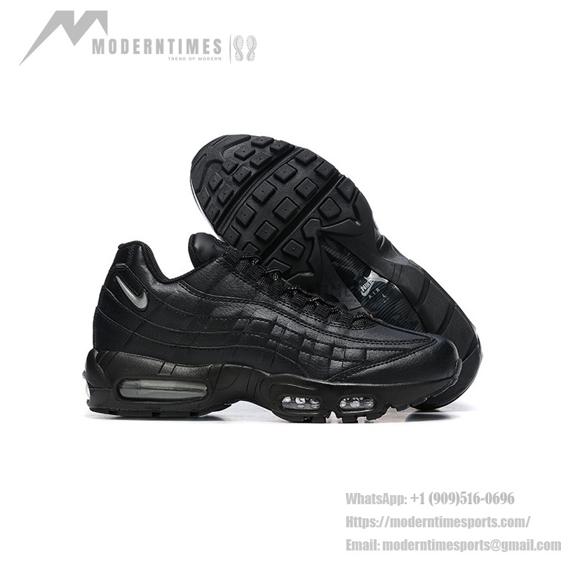 Nike Air Max 95 Essential 'Triple Black 20/23' Men's Running Shoes with Air Cushion Technology