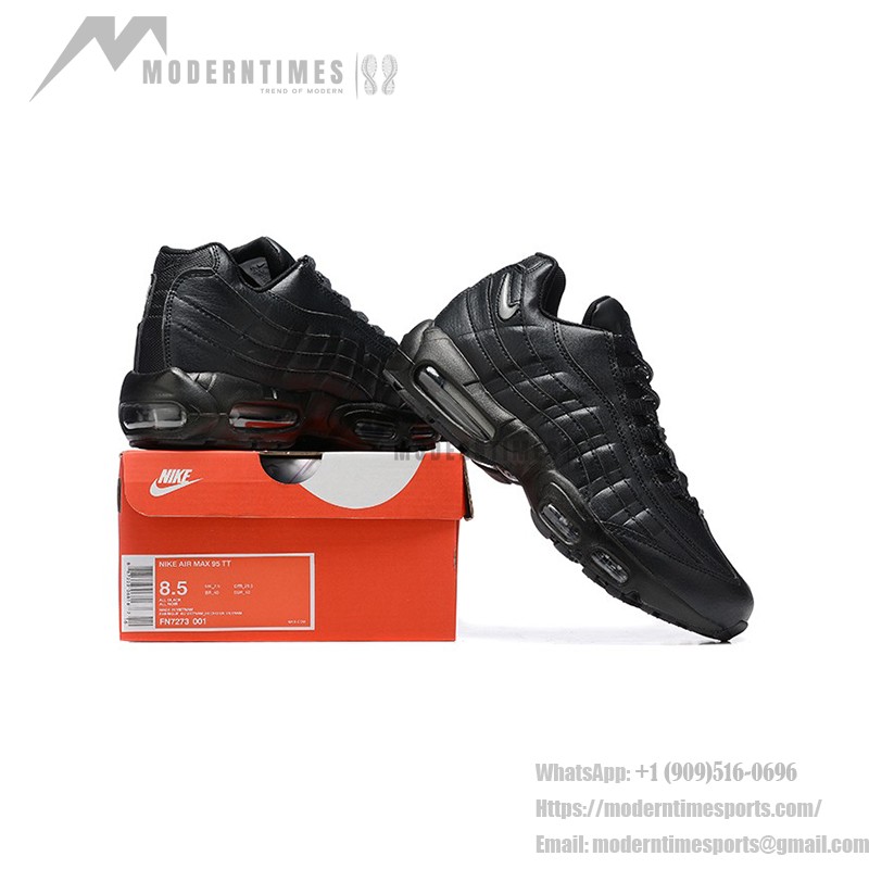 Nike Air Max 95 Essential 'Triple Black 20/23' Men's Running Shoes with Air Cushion Technology