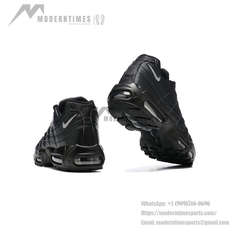 Nike Air Max 95 Essential 'Triple Black 20/23' Men's Running Shoes with Air Cushion Technology