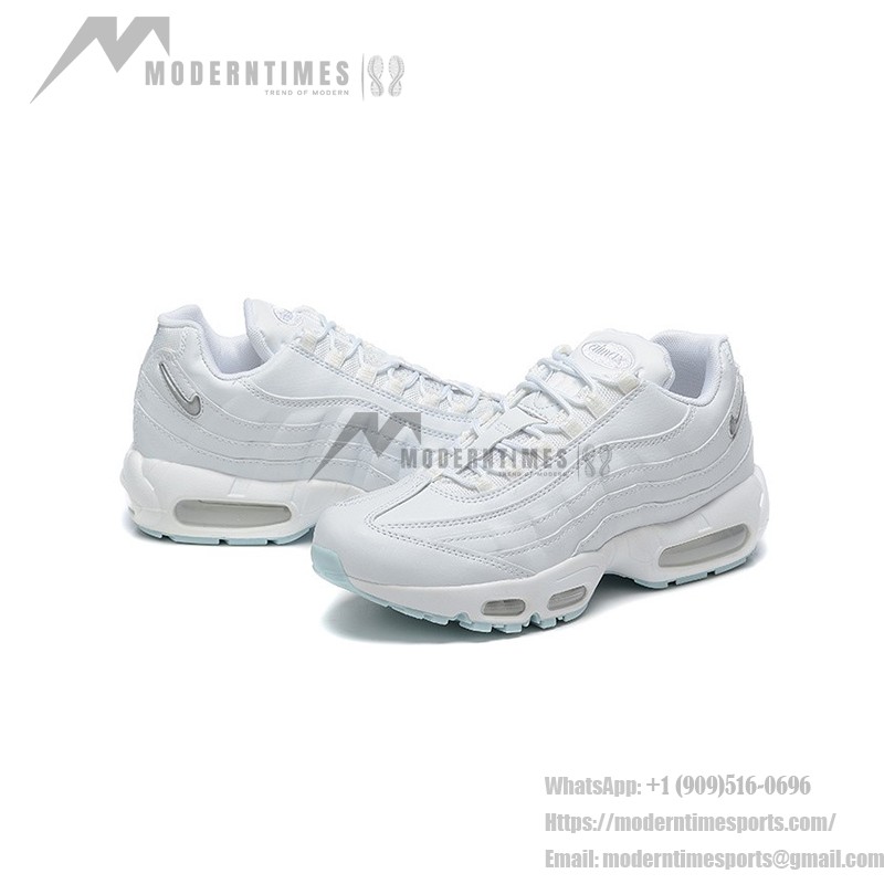 Nike Air Max 95 'Jewel - White' メンズランニングシューズ、エアマックスクッション、ジュエルスウッシュ付き