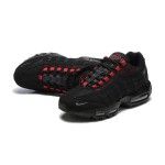 Nike Air Max 95 FQ2430-001 Black-Red Sneakers with Air Cushion and Reflective Details