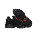 Nike Air Max 95 FQ2430-001 Black-Red Sneakers with Air Cushion and Reflective Details