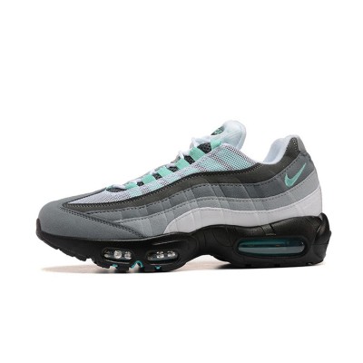 Nike Air Max 95 FV4710-100 White-Grey Mint Green Sneakers - Air Cushion Comfort & Fresh Design