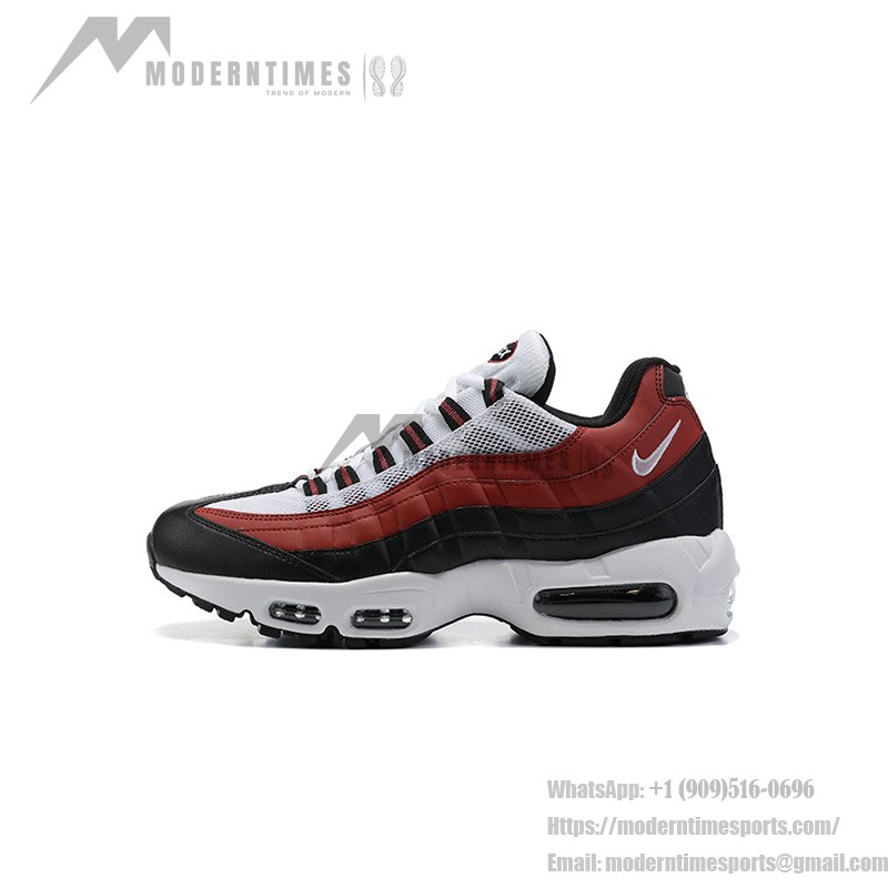 Nike Air Max 95 GS Bordeaux CJ3906-104 레드 & 블랙 스니커즈 측면 보기