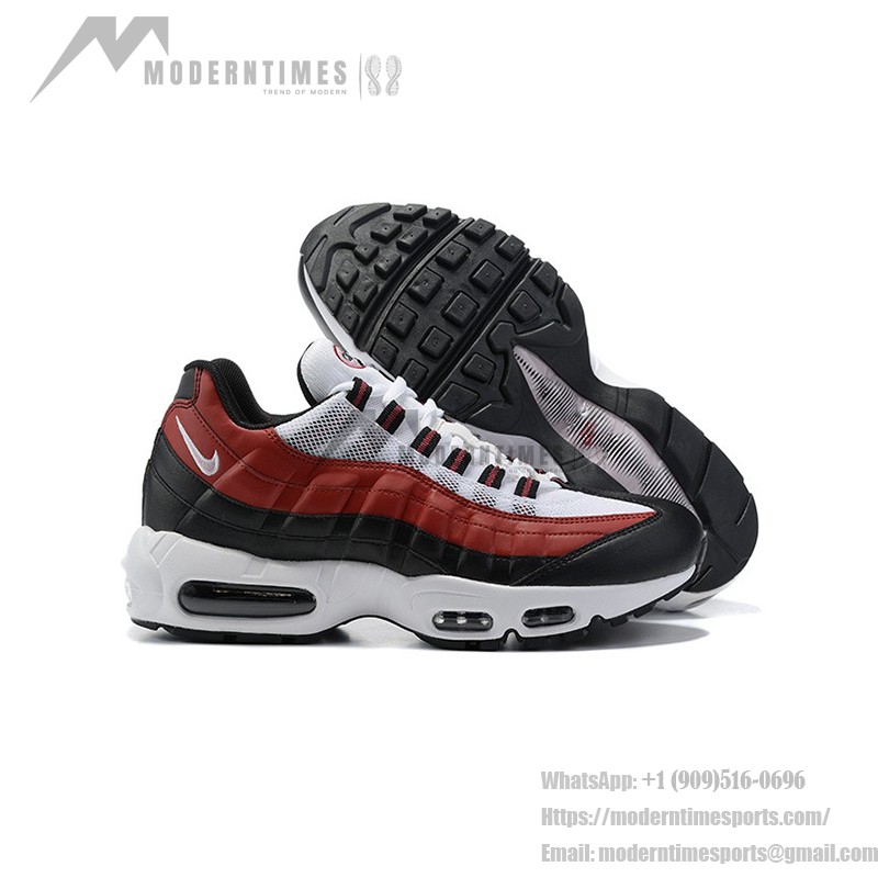 Nike Air Max 95 GS Bordeaux CJ3906-104 レッド＆ブラック スニーカー 側面図