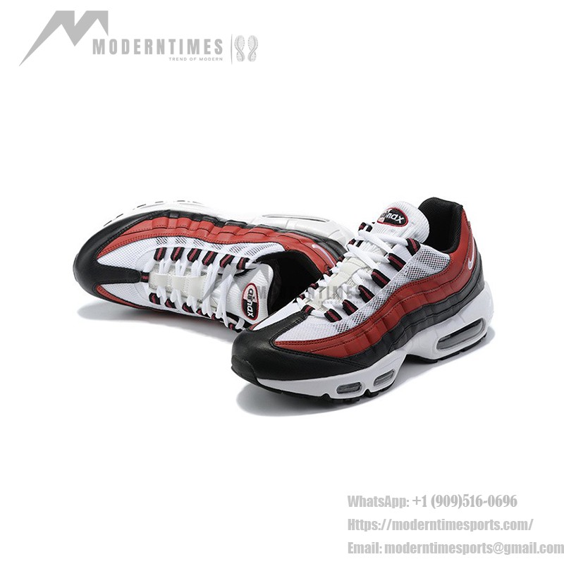 Nike Air Max 95 GS Bordeaux CJ3906-104 레드 & 블랙 스니커즈 측면 보기