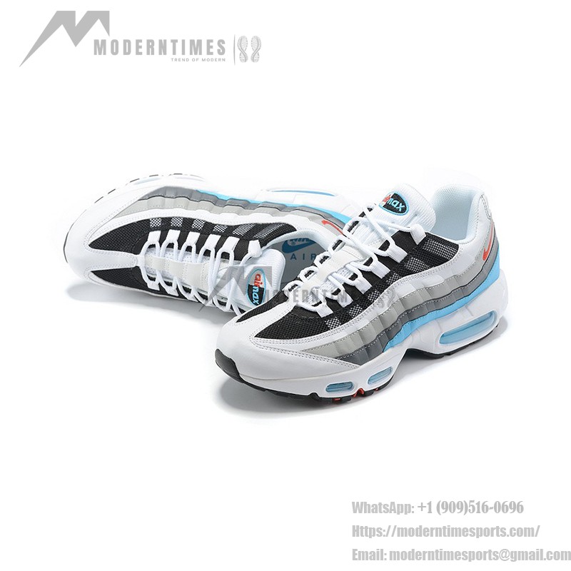 Nike Air Max 95 Glass Blue CV6971-100 Gradient Blue Sneakers Side View