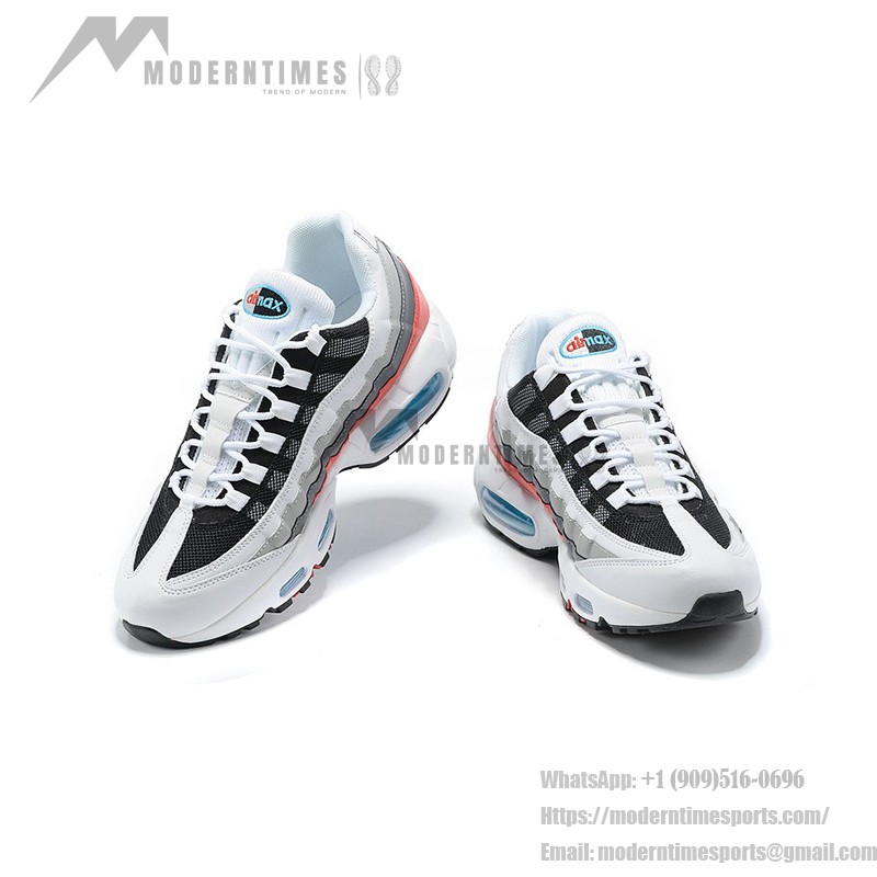 Nike Air Max 95 Glass Blue CV6971-100 Gradient Blue Sneakers Side View