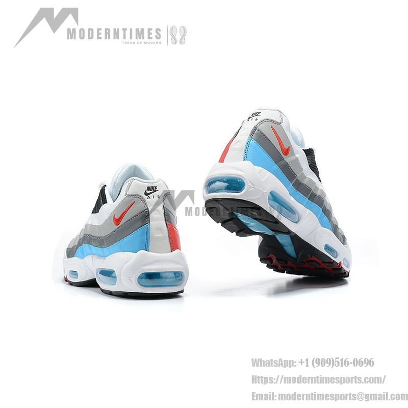 Nike Air Max 95 Glass Blue CV6971-100 Gradient Blue Sneakers Side View