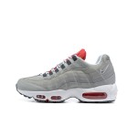 Nike Air Max 95 Grey USA DB0250-001 Grey and Red Sneakers Side View