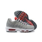 Nike Air Max 95 Grey USA DB0250-001 Grey and Red Sneakers Side View