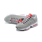 Nike Air Max 95 Grey USA DB0250-001 Grey and Red Sneakers Side View