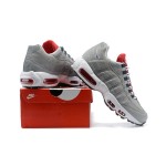 Nike Air Max 95 Grey USA DB0250-001 Grey and Red Sneakers Side View