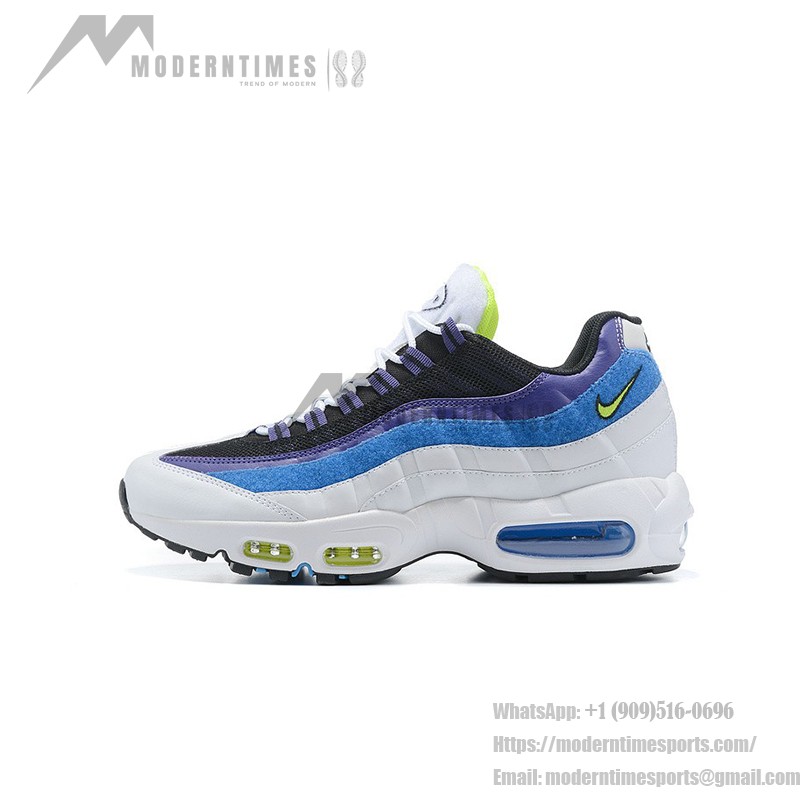 Nike Air Max 95 Kaomoji DD9600-100 Multicolor Layered Sneakers Side View