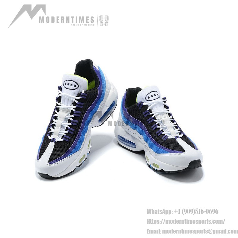 Nike Air Max 95 Kaomoji DD9600-100 Multicolor Layered Sneakers Side View