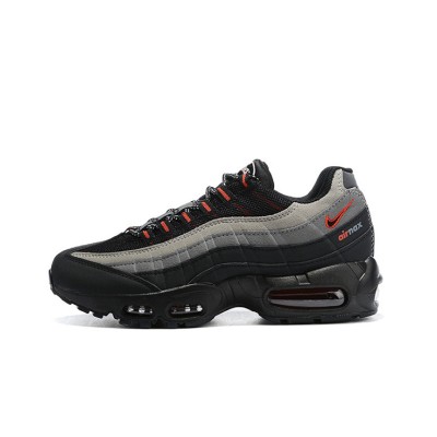 Nike Air Max 95 Logo CW7477-001 Black, Grey, and Red Sneakers | The Perfect Blend of Classic Design and Comfort