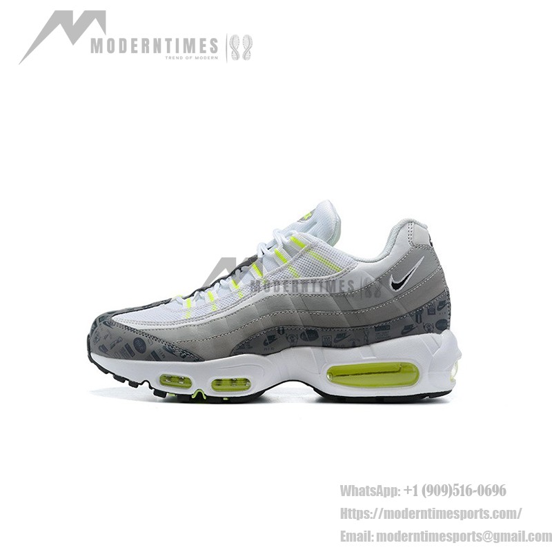 Nike Air Max 95 Logos Pack White Neon DH8256-100 Sneakers